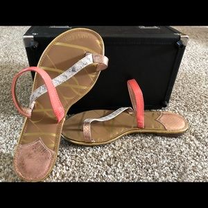 Sam & Libby coral sandals
